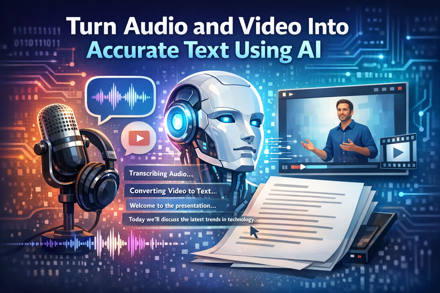 Turn Audio and Video Into Accurate Text Using AI