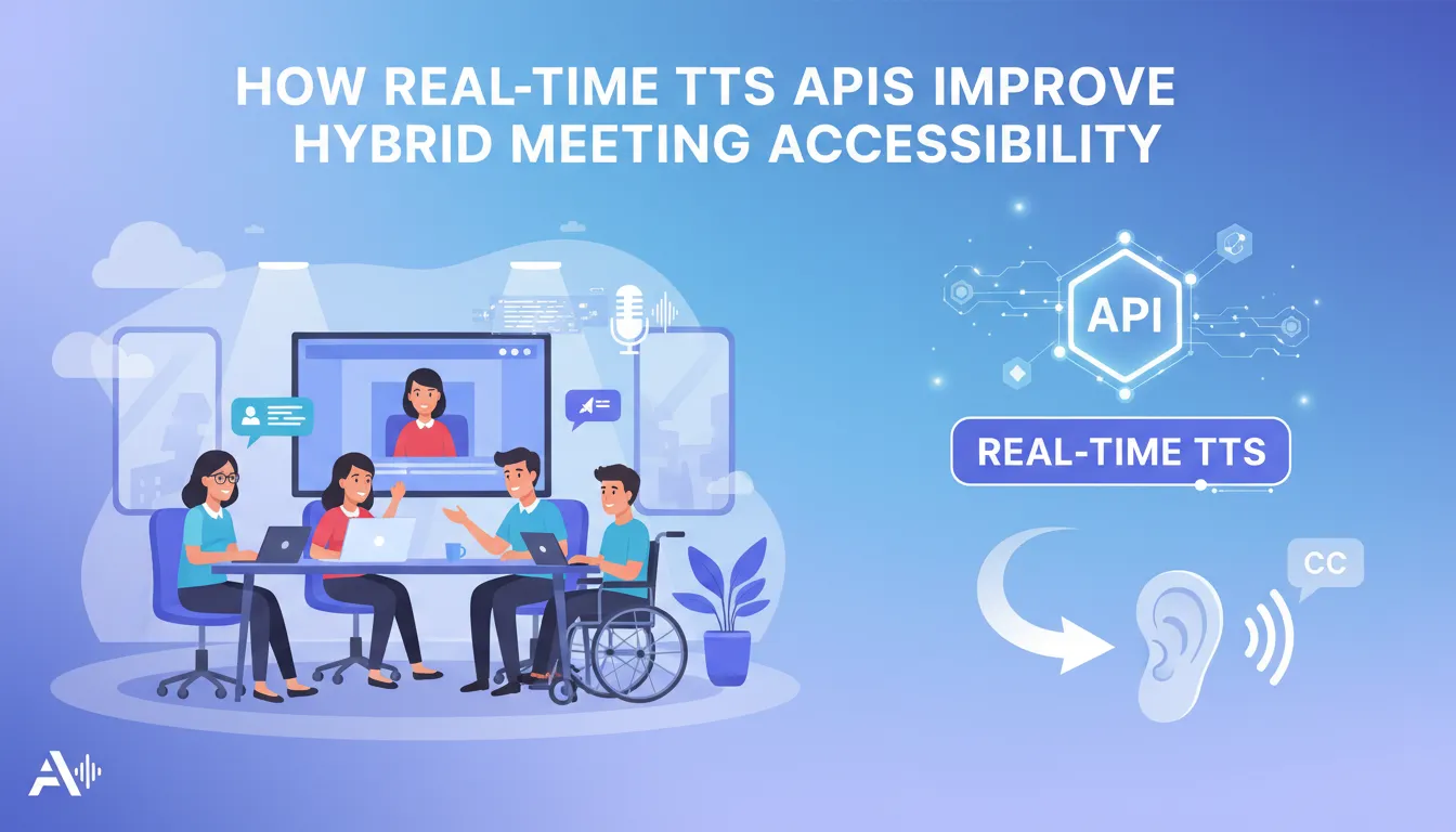 How Real-Time TTS APIs Improve Hybrid Meeting Accessibility