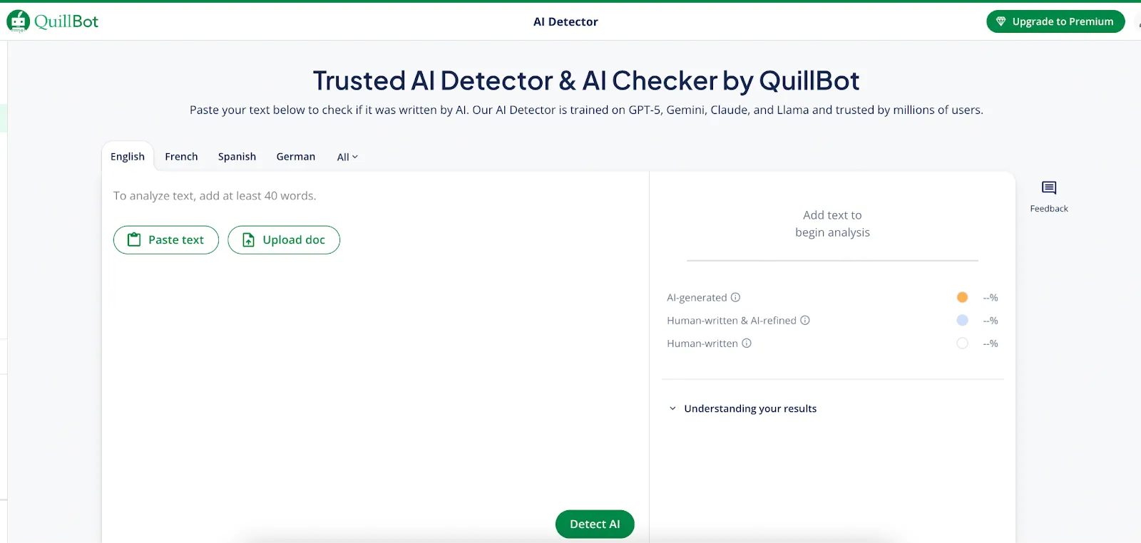 QuillBot Humanizer Mode