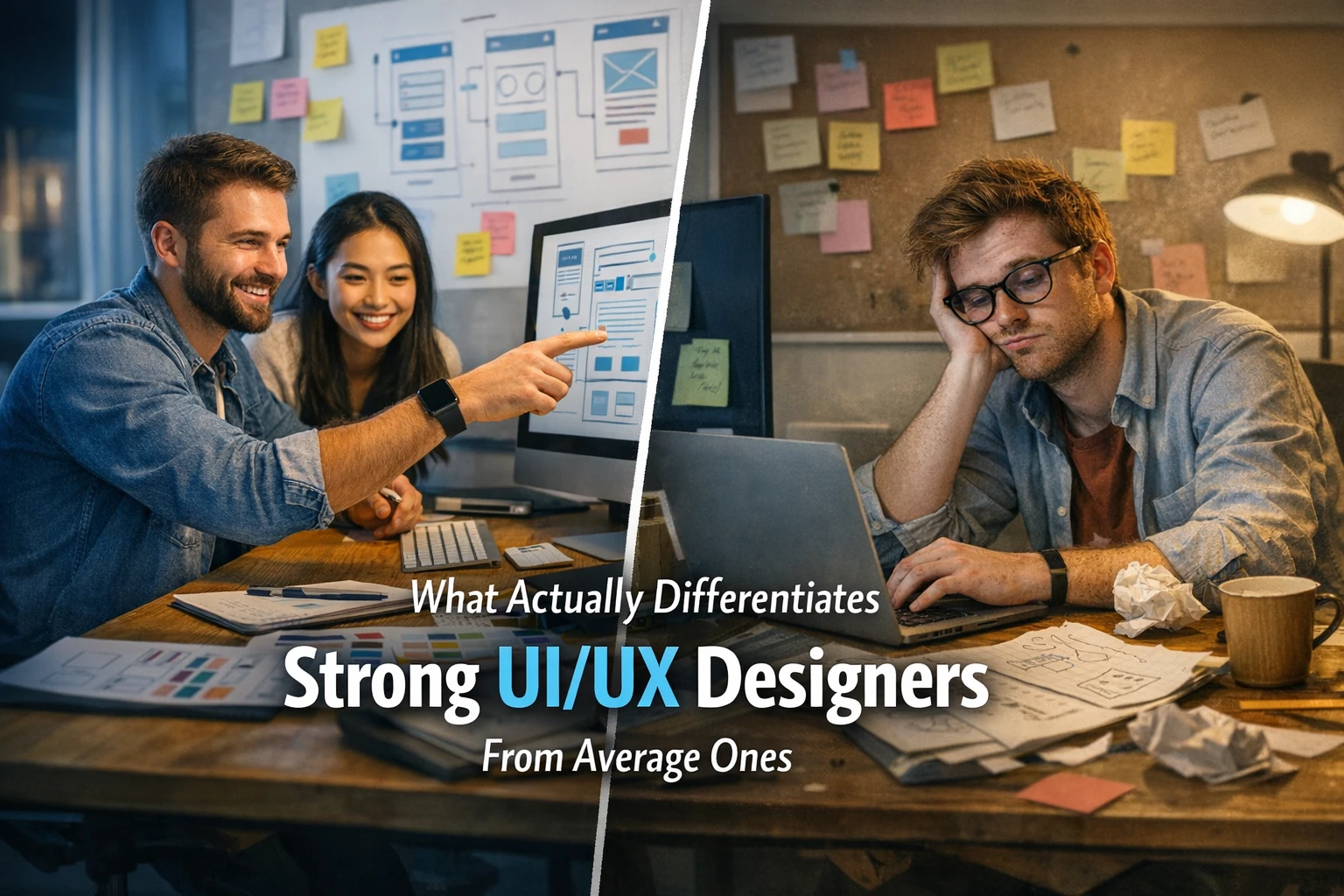 What Actually Differentiates Strong UI/UX Designers From Average Ones