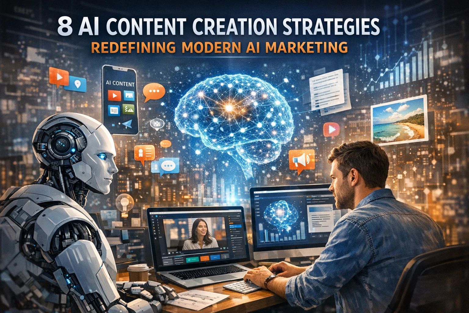 8 AI Content Creation Strategies Redefining Modern AI Marketing