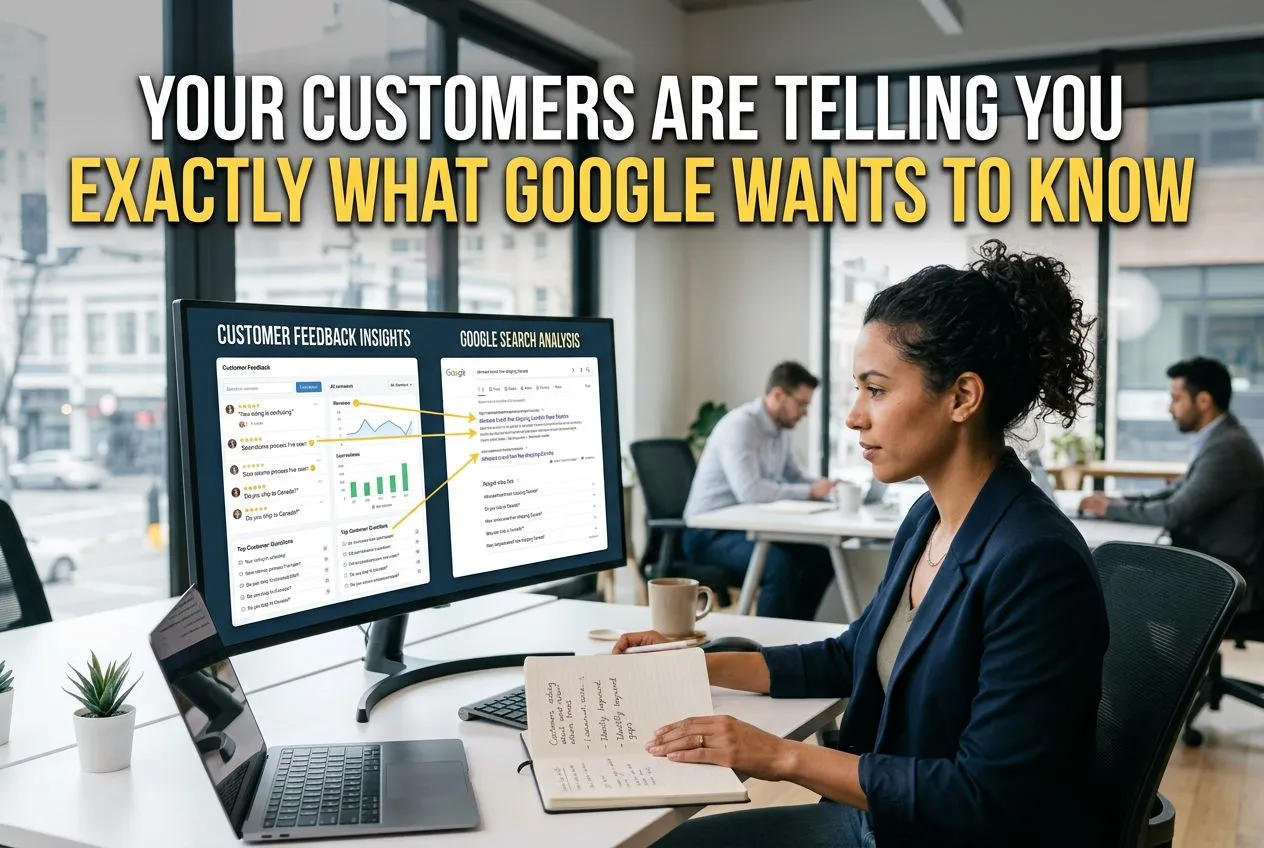 Your Customers Are Telling You Exactly What Google Wants to Know