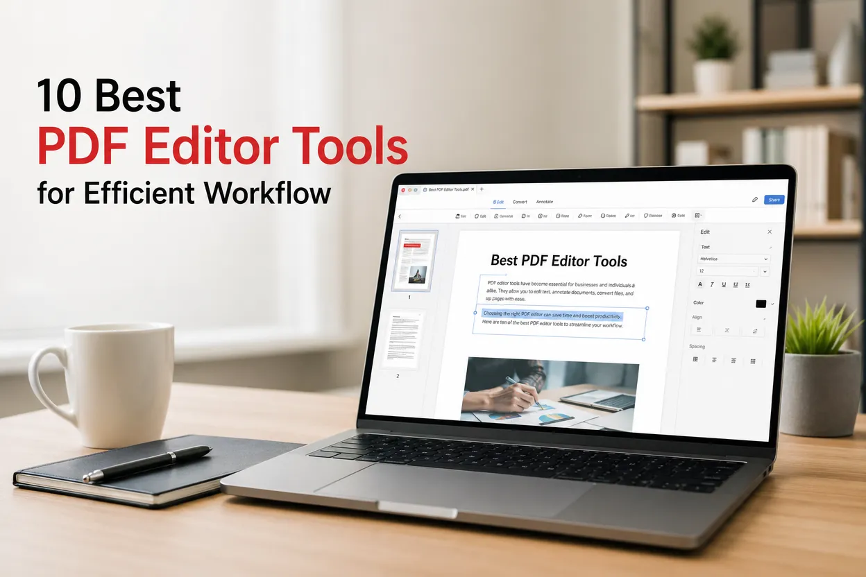 10 Best PDF Editor Tools for Efficient Workflow