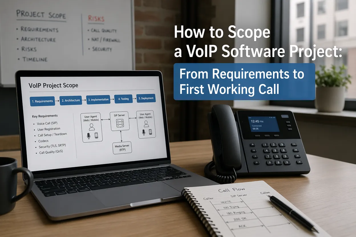 How to Scope a VoIP Software Project: From Requirements to First Working Call