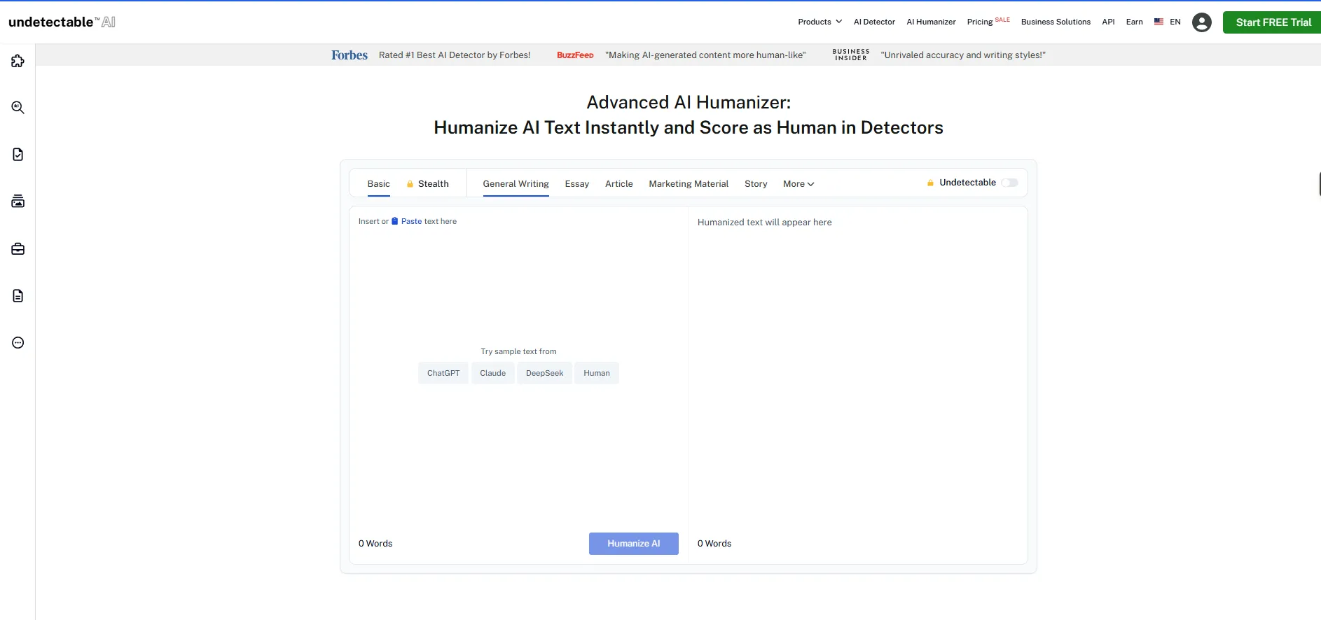Undetectable AI Humanizer